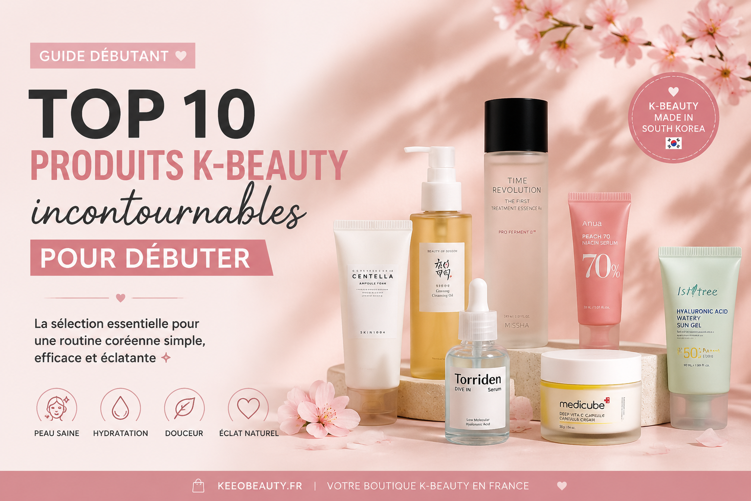 Top 10 des Produits K-Beauty Incontournables pour Débuter : Guide Essentiel pour les Débutants